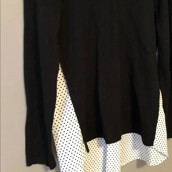 Chico's Black and White Polka Dot Blouse - Picture 2 of 4